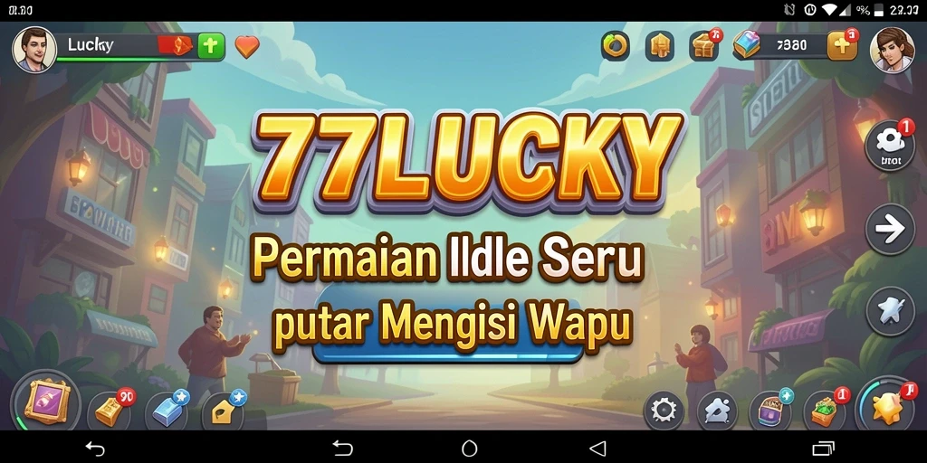Screenshot gameplay 777LUCKY menunjukkan momen seru mengumpulkan reward.