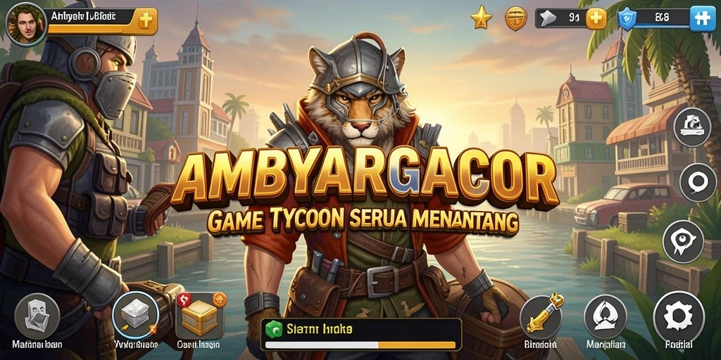 Tampilan menarik AMBYARGACOR yang menampilkan aktivitas bisnis Tycoon.