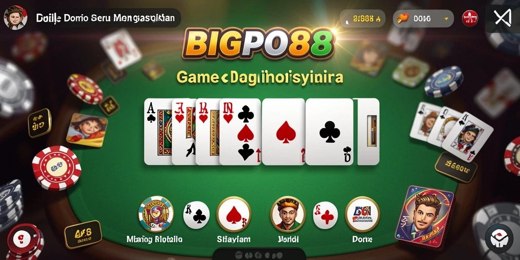 Tampilan gameplay Domino yang seru dan menarik di BIGPO88.