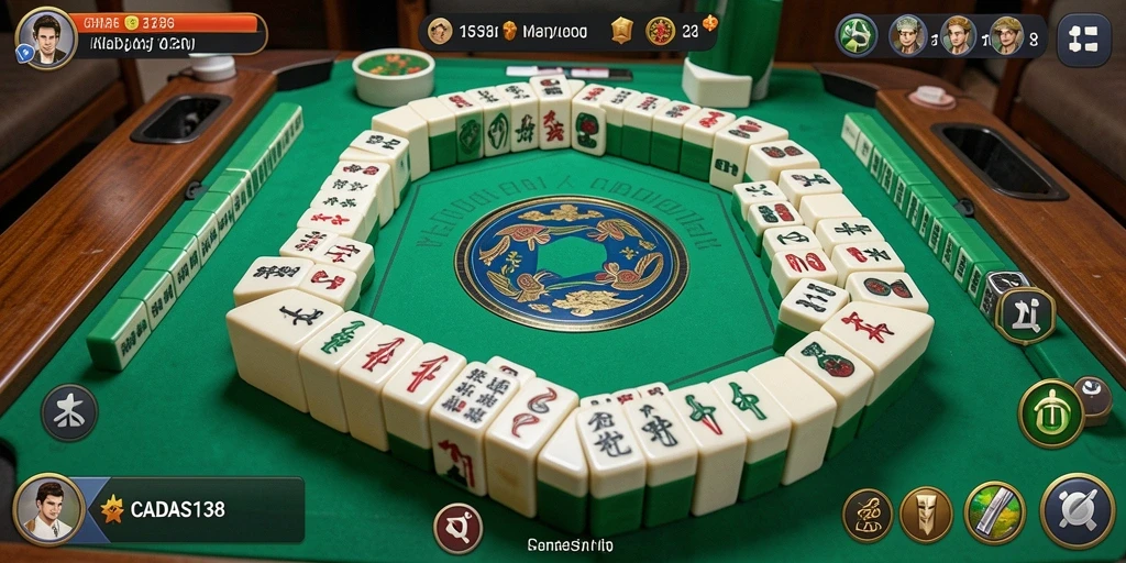 Screenshot permainan CADAS138 menampilkan tantangan mencocokkan ubin Mahjong.