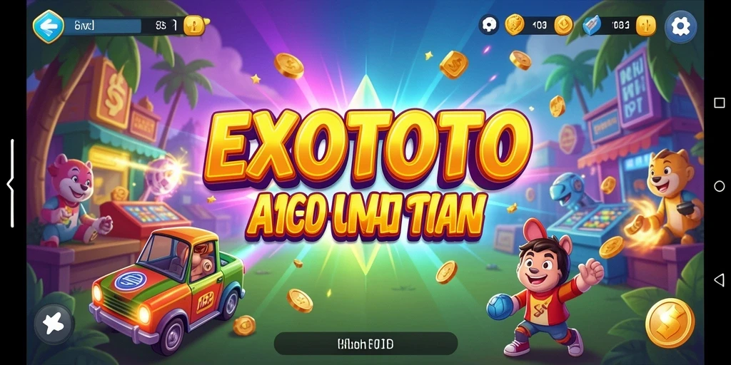 Tangkapan layar gameplay EXOTOTO yang mengasyikkan dengan karakter yang beraksi.