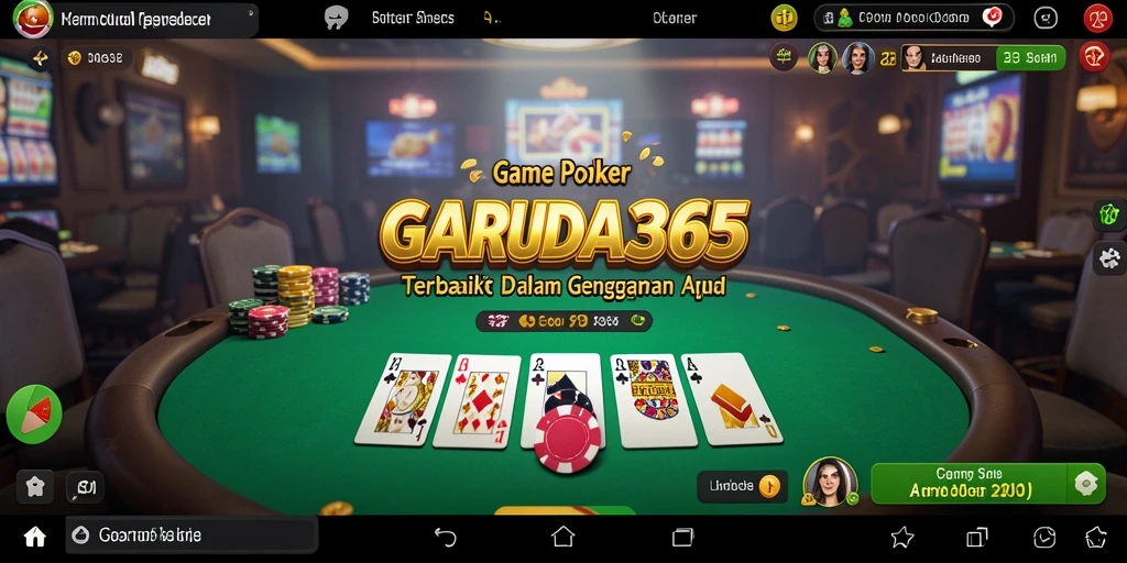 Screenshot gameplay GARUDA365 menunjukkan keseruan permainan poker yang mendebarkan.