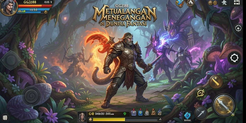 Screenshot GG288 menampilkan gameplay seru saat menjelajahi dunia fantasi.