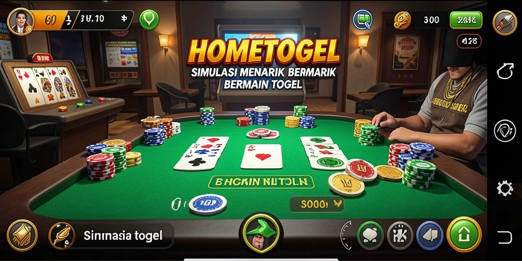 Screenshot gameplay HOMETOGEL menampilkan pengalaman seru bermain togel.
