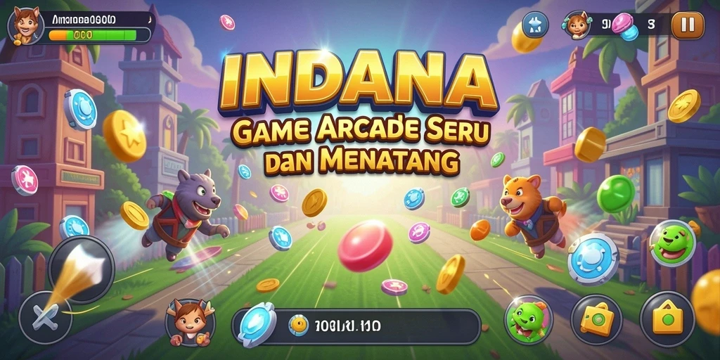 Tampilan gameplay seru INDAAA yang penuh tantangan.