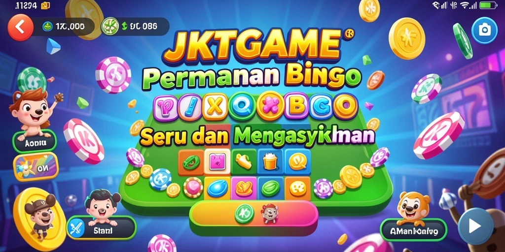 Screenshot utama JKTGAME menunjukkan gameplay seru dalam permainan Bingo.