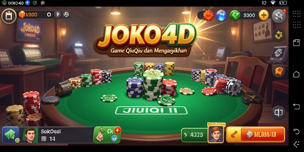 Tampilan screenshot JOKO4D menampilkan gameplay QiuQiu yang seru dan interaktif.