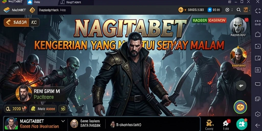 Skrinsut gameplay NAGITABET yang menunjukkan momen-momen menegangkan.