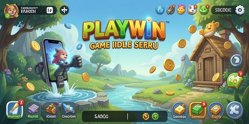 Screenshot gameplay <strong>PLAYWIN</strong> menampilkan keseruan manajemen sumber daya.