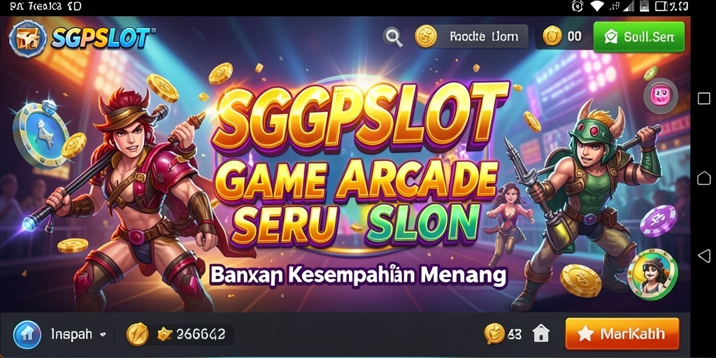 Screenshot SGPSLOT menampilkan momen seru gameplay Arcade.