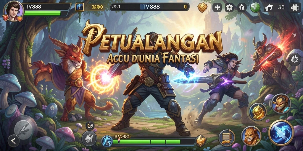Tampilan gameplay seru dan menantang di TV888, penuh aksi ARPG.