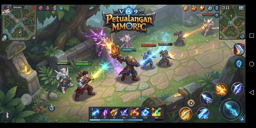 Tampilan gameplay seru di dunia fantastis V89